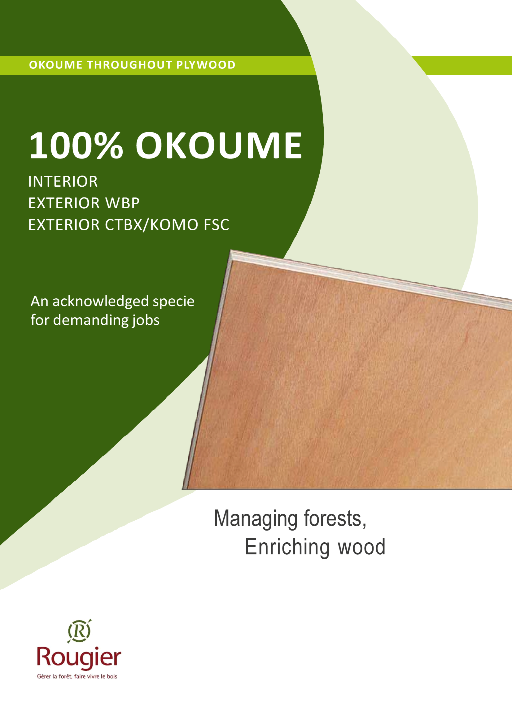 Plywood Tecnical Sheet - 100% okoumé